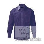 Men's Long Sleeve PolyCotton Poplin Shirt
